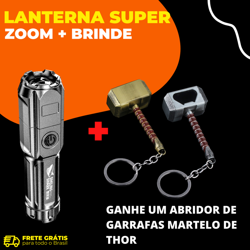 Lanterna Tática Super Zoom + Brinde - originalfast