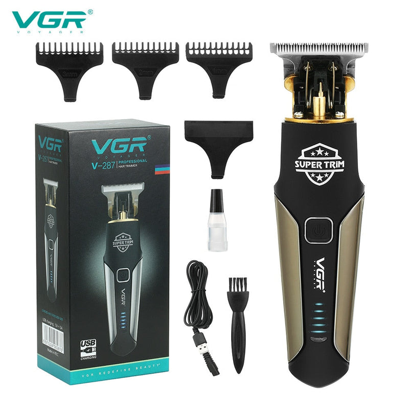 Maquina de barbear e cortar cabelo VGR profissional - originalfast