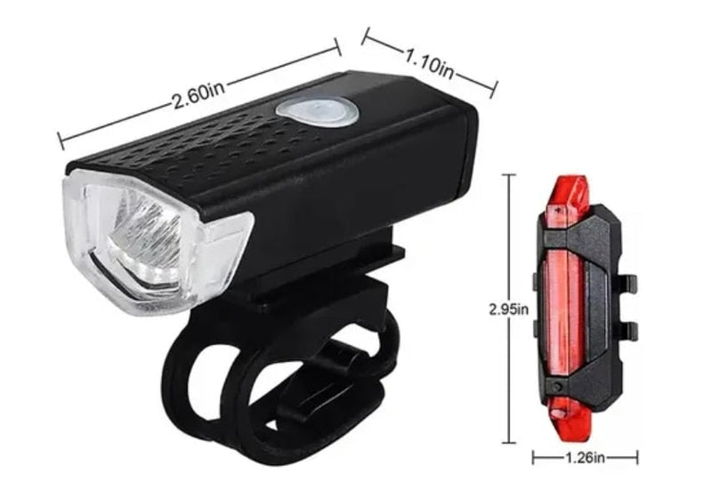 Kit Para Bike Iluminação Farol e Sinalizador Traseiro - originalfast