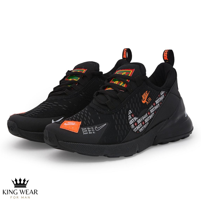 Tênis Nike Air Max Just do it - Preto/Laranja - originalfast